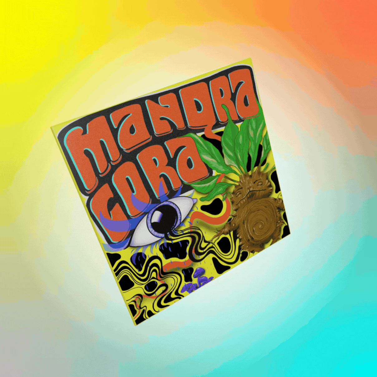 Pochette vinyle Mandragora illustration psychédélique